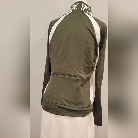 Victoria’s Secret-Pink ultimate olive green half zip - size small - Picture 3 of 8